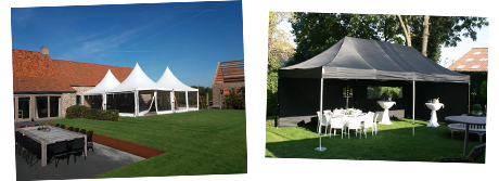 verhuur zwarte luxe feesttent